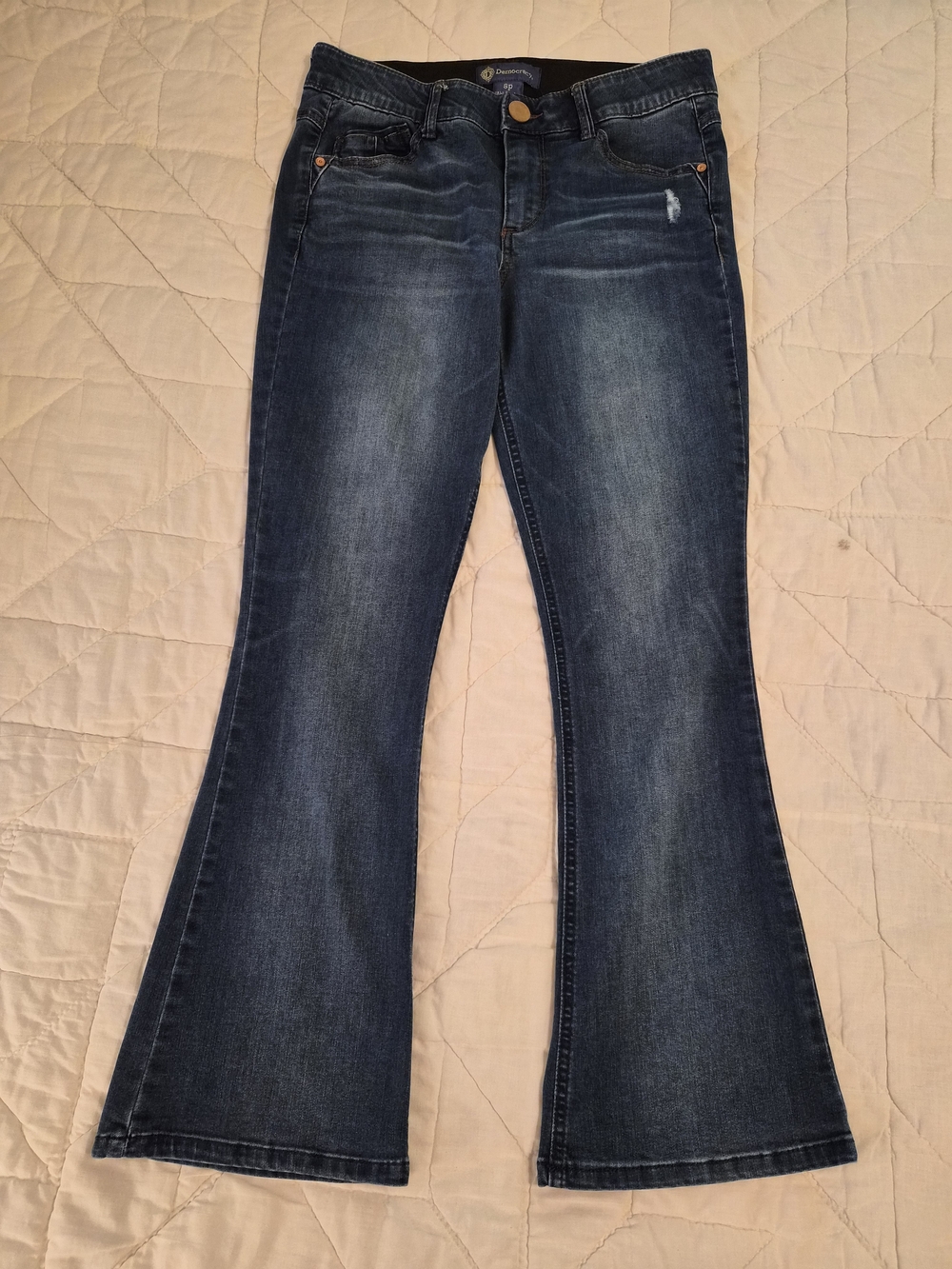 Democracy 'Ab Solutions' Bootcut/Flared Jeans w/ Comfort Waistband -Size 8P